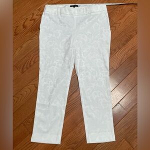 2/$40 Jacquard White Pants